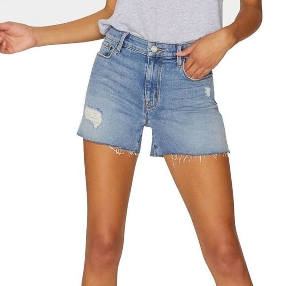 Sanctuary Distressed Denim Blue Shorts. 31